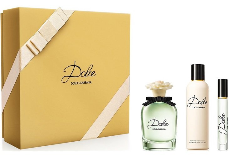 D&G DOLCE SET(GREEN) DOLCE AND GABBANA DOLCE EDP SET (L) 75ml+7.4ml+BL100ml - Image 1