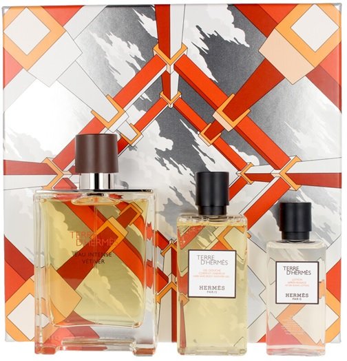 HERMES TERRE D HERMES EAU VETIVER SET HERMES TERRE D HERMES EAU INTENSE VETIVER EDP SET (M) 100ml+BS80ml+ASL80ml - Image 1