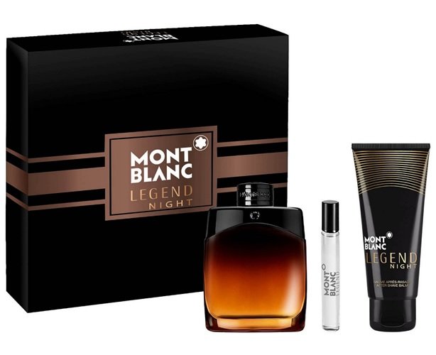 MONT BLANC LEGEND NIGHT SET MONT BLANC LEGEND NIGHT PH EDP SET (M) 100ml+7.5ml+ASB100ml - Image 1