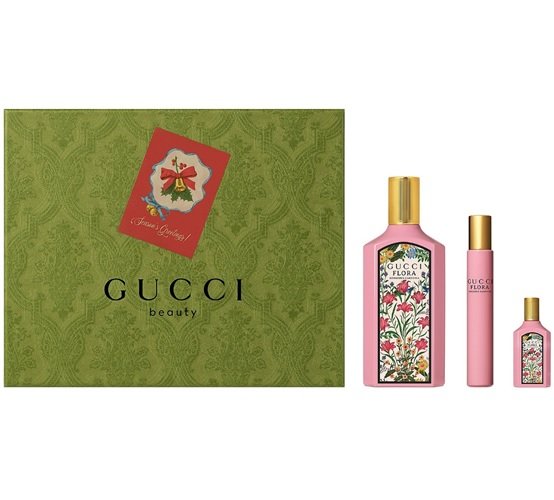 GUCCI FLORA GORGEOUS GARDENIA 100ml SET GUCCI FLORA GORGEOUS GARDENIA (L) EDP SET 100ml+5ml+RB7.4ml - Image 1
