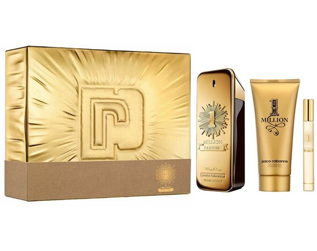 paco_rabanne 1 MILLIONPARFUM100 SET PACO RABANNE 1 MILLION (M) PARFUM SET 100ml+10ml+DEO150ml - Image 1