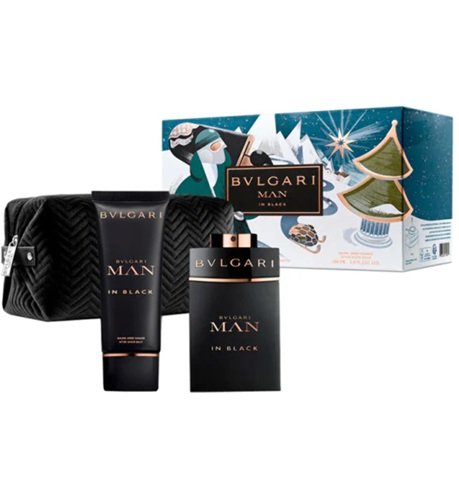 bvlgari MAN IN BLACK SET EDP100+ASB100+POUCH BVLGARI MAN IN BLACK (M) SET EDP100+ASB100ml+POUCH - Image 1