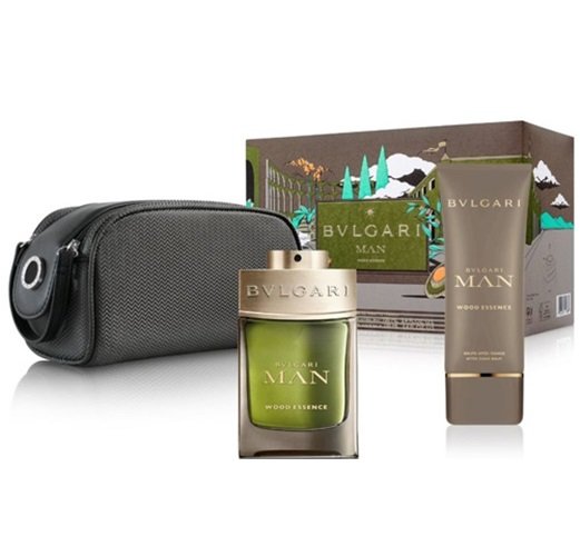 bvlgari MAN WOOD ESSENCE SET EDP100+ASB100+POUCH BVLGARI MAN WOOD ESSENCE (M) SET EDP100+ASB100ml+POUCH - Image 1