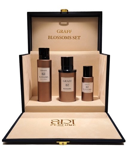 GRAFF ART PERFUME BLOSSOMS SET 3PCS BOX GRAFF ART PERFUME BLOSSOMS SET 3PCS - Image 1